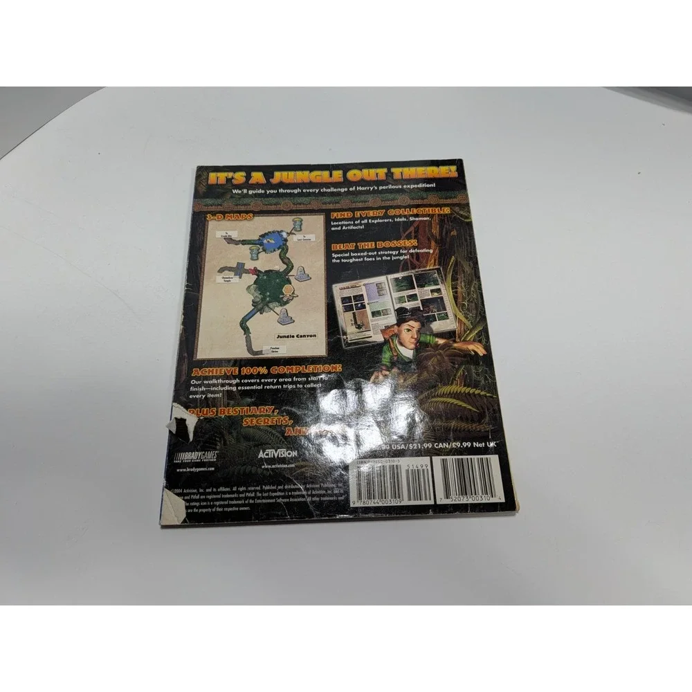 BradyGames Pitfall: The Lost Expedition Poster And‎ Manual Rare